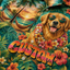 Custom Dog Text Tropical Paradise Hawaiian Shirt — Personalized Hibiscus Hammock Sunset Aloha