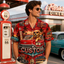 Custom Dog & Text Route 66 Hawaiian Shirt — Personalized Classic Car Vintage Diner Aloha