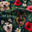 Custom Dog Face Hawaiian Shirt — Personalized Tropical Hibiscus  Pet Photo Aloha Shirt