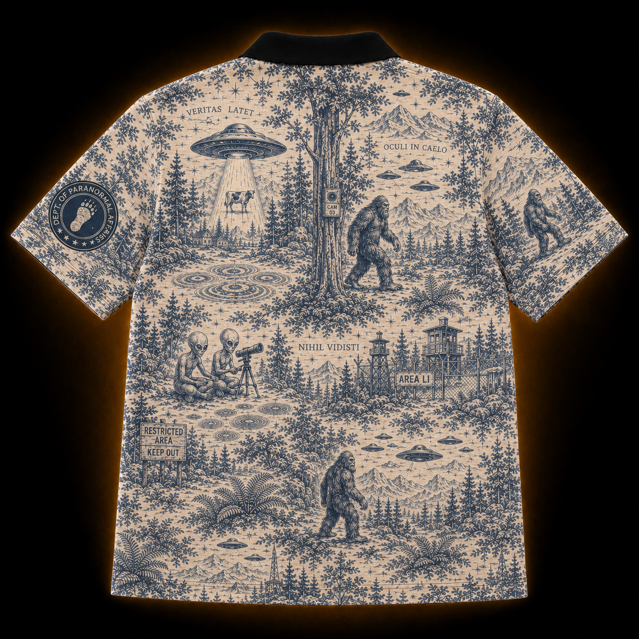 Veritas Latet — Paranormal Toile Polo Shirt