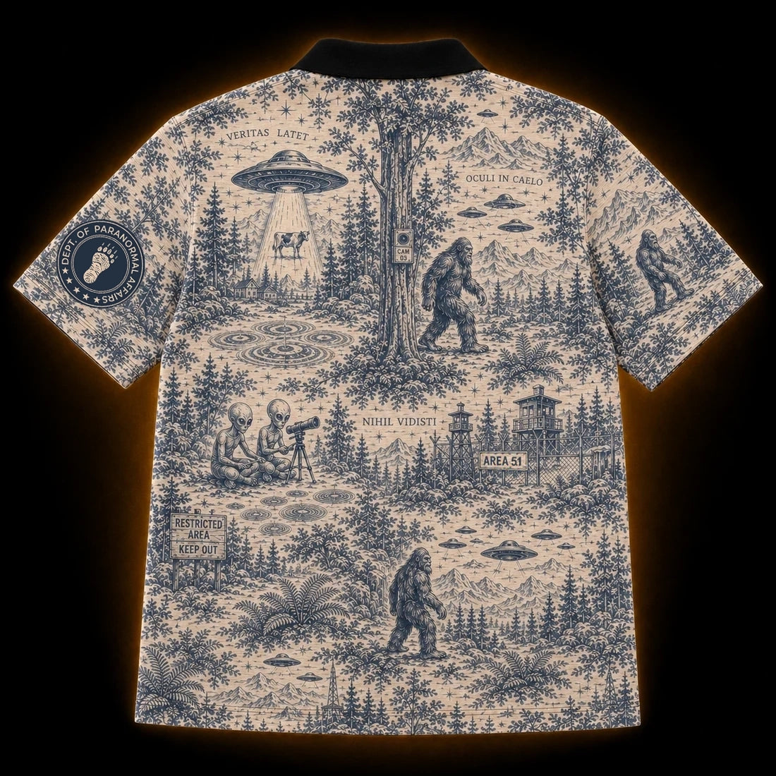 Veritas Latet — Paranormal Toile Polo Shirt