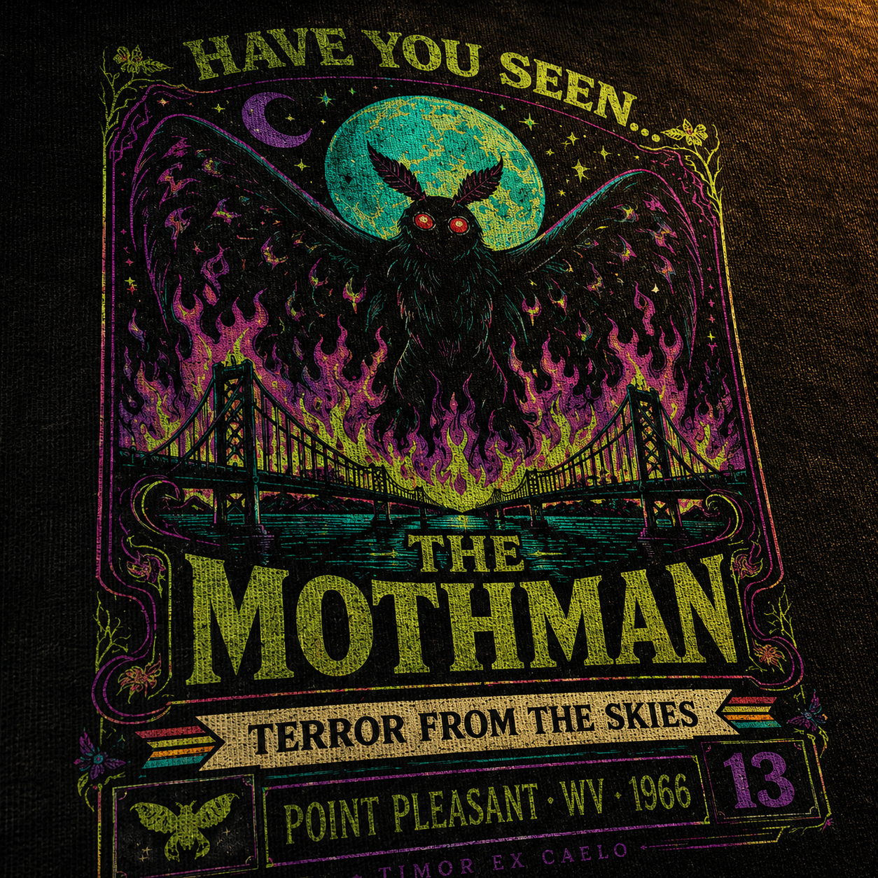 Mothman — Have You Seen Terror From The Skies Washed T-Shirt