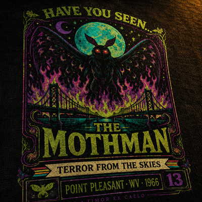 Mothman — Have You Seen Terror From The Skies Washed T-Shirt
