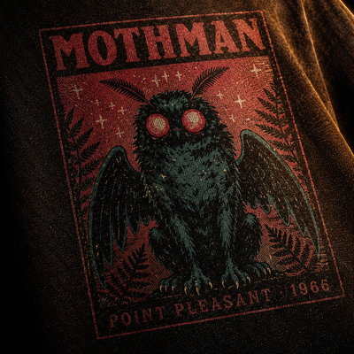 Mothman — Point Pleasant 1966 Vintage Cryptid Washed T-Shirt
