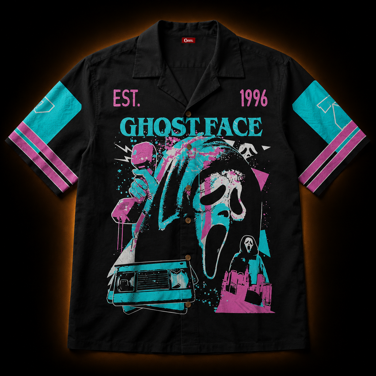 Scream '96 — Ghostface Slasher Hawaiian Shirt