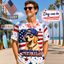 'Merica Patriotic Custom Dog Hawaiian Shirt —  4th of July American Flag