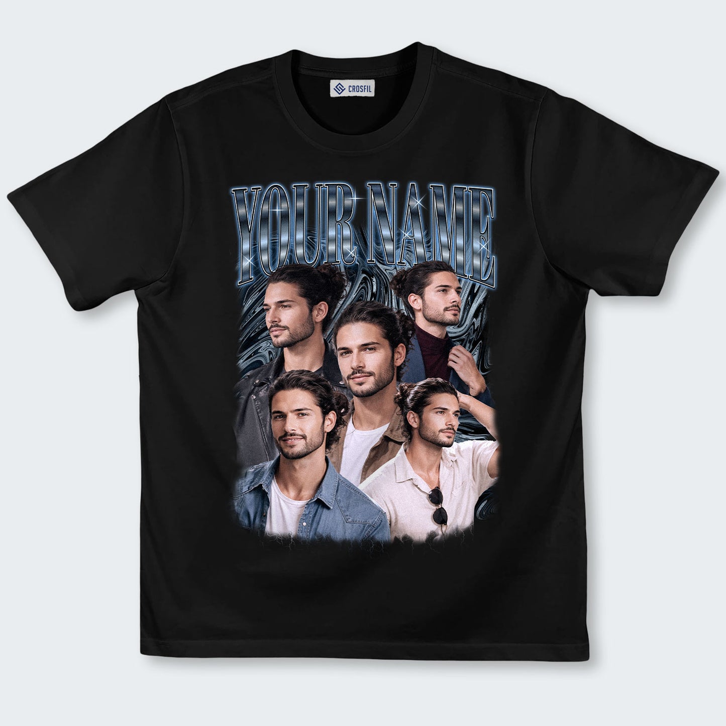 Custom Face Photo T-Shirt – Personalized Face Tee - 100226