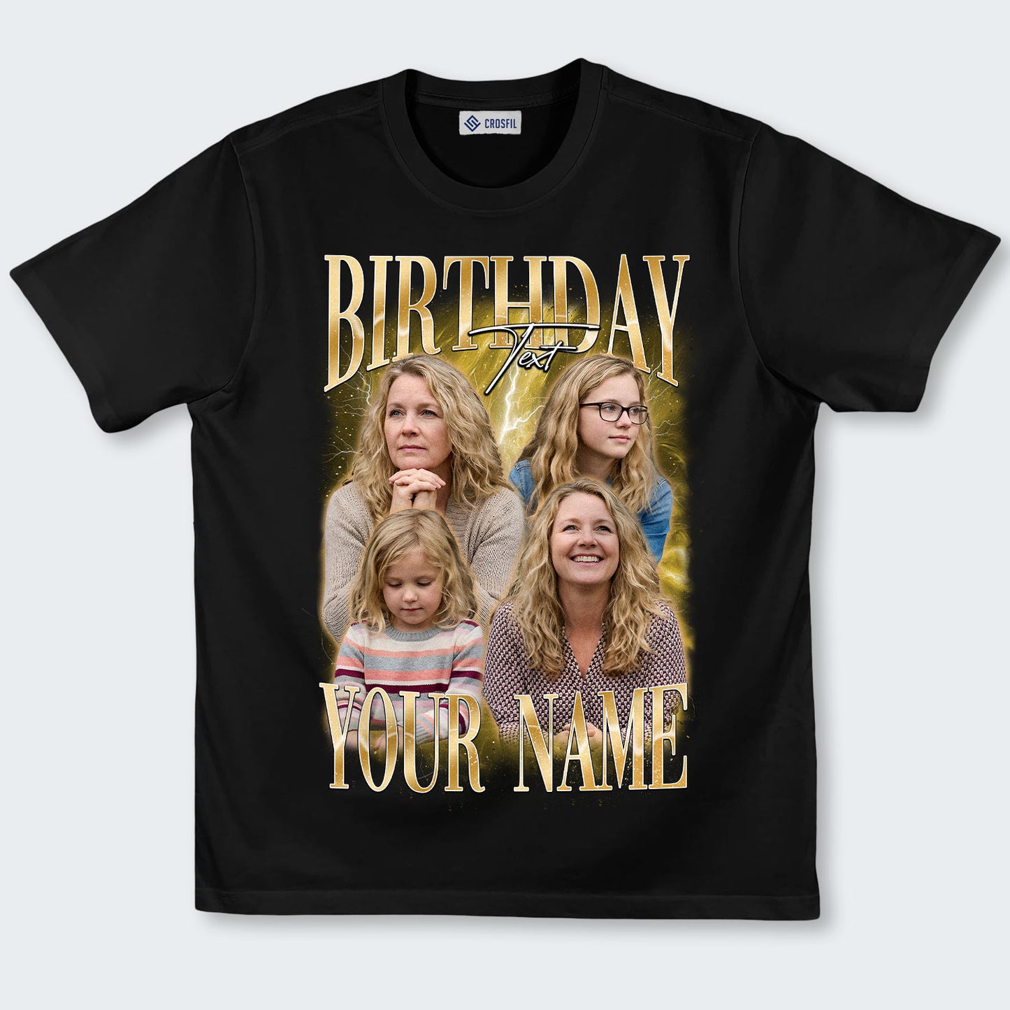 Custom Birthday Photo T-Shirt – Personalized Face Tee - 060226