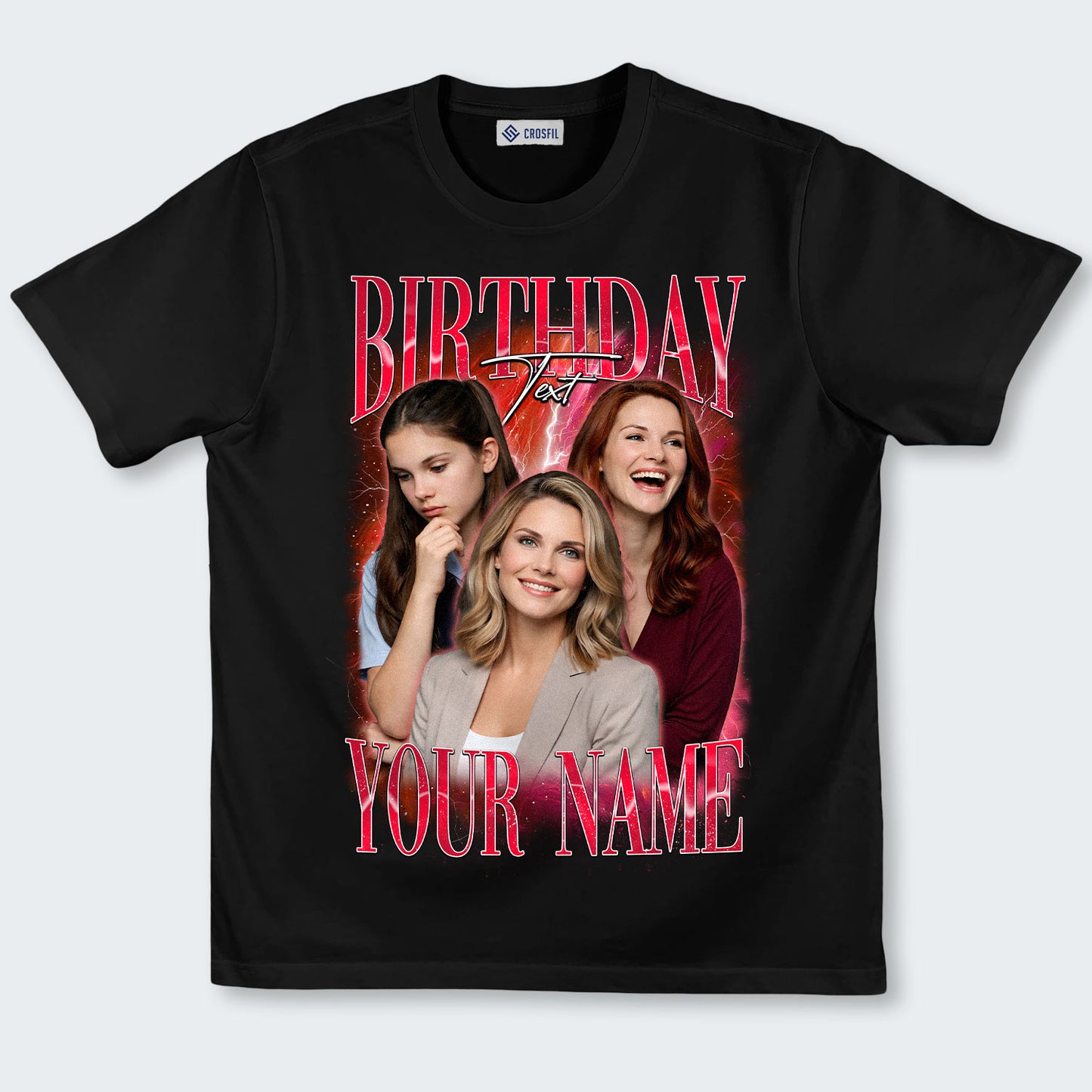 Custom Birthday Photo T-Shirt – Personalized Face Tee - 060226