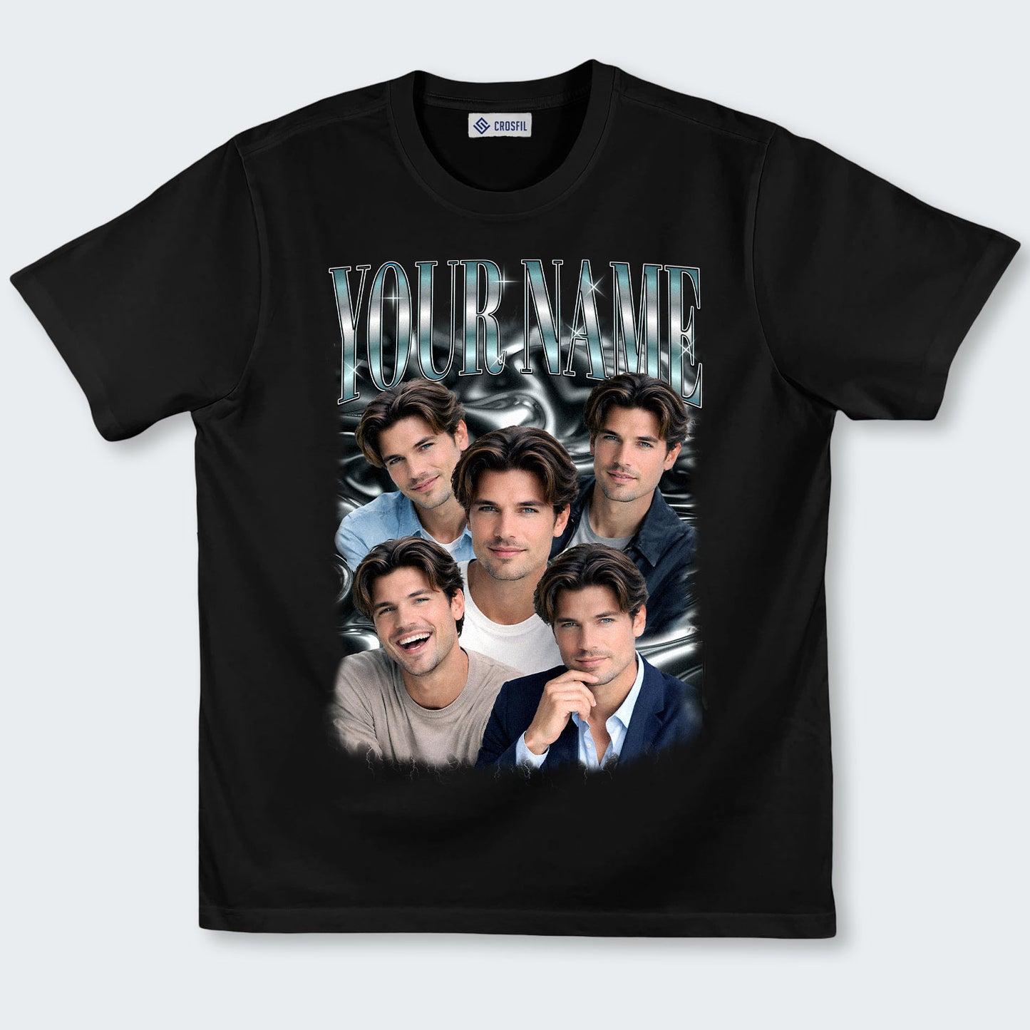 Custom Face Photo T-Shirt – Personalized Face Tee - 100226