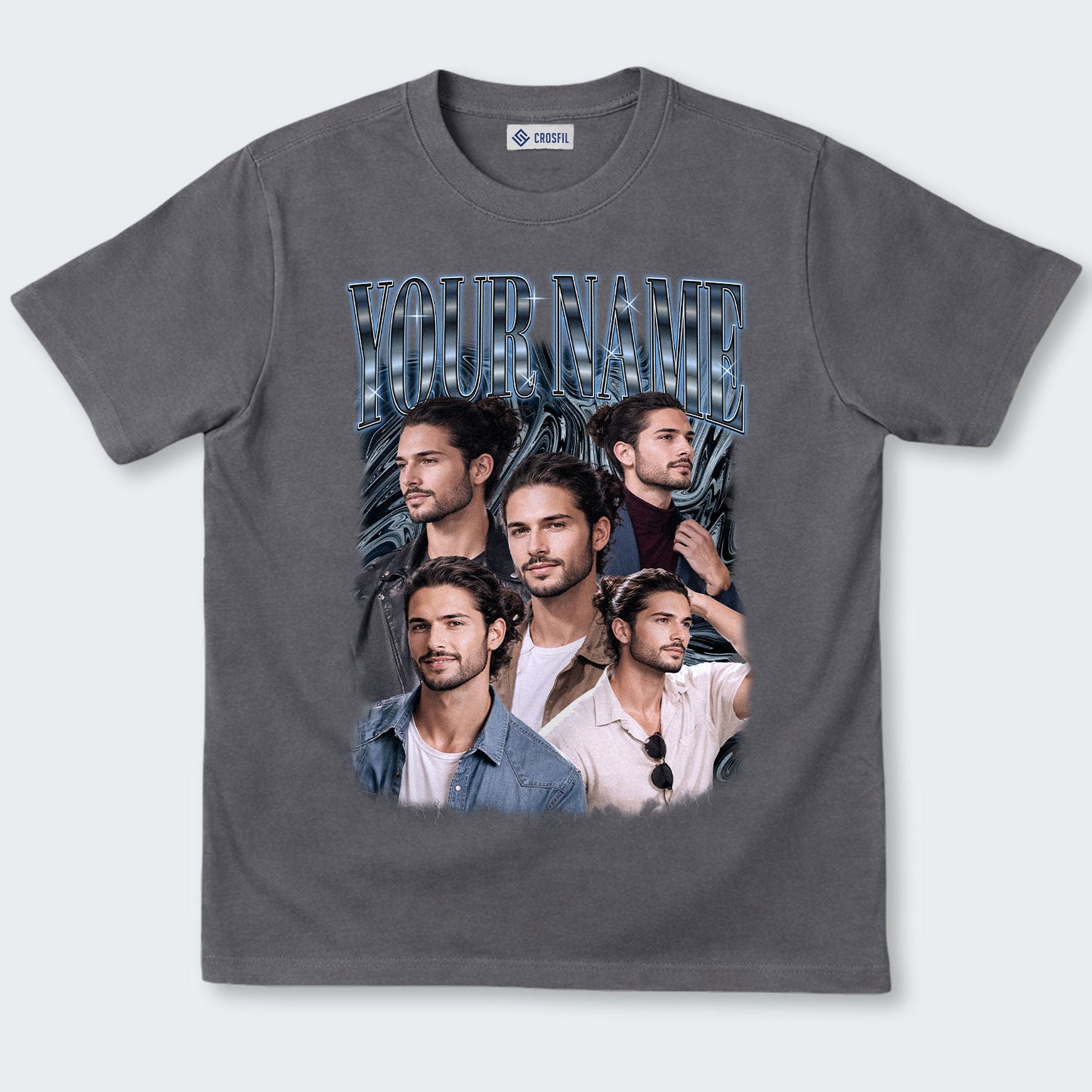 Custom Face Photo T-Shirt – Personalized Face Tee - 100226