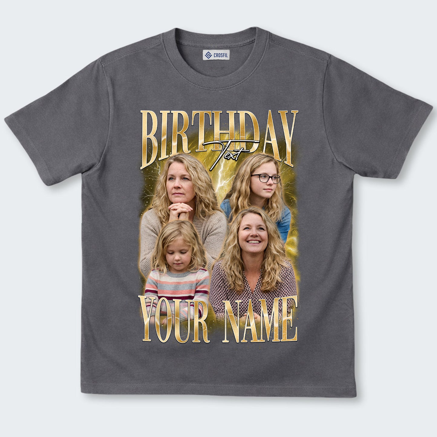 Custom Birthday Photo T-Shirt – Personalized Face Tee - 060226