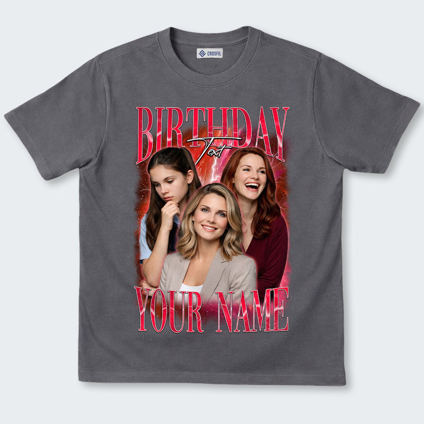 Custom Birthday Photo T-Shirt – Personalized Face Tee - 060226