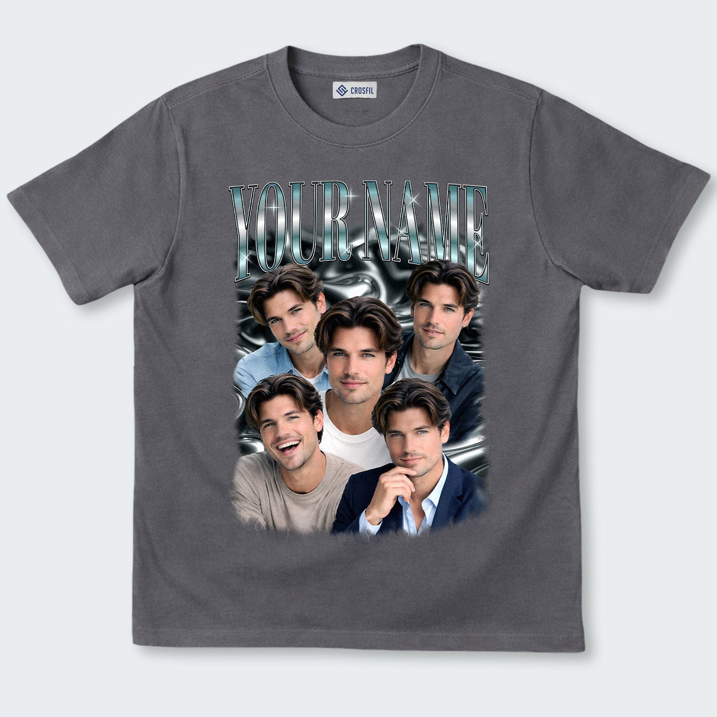 Custom Face Photo T-Shirt – Personalized Face Tee - 100226