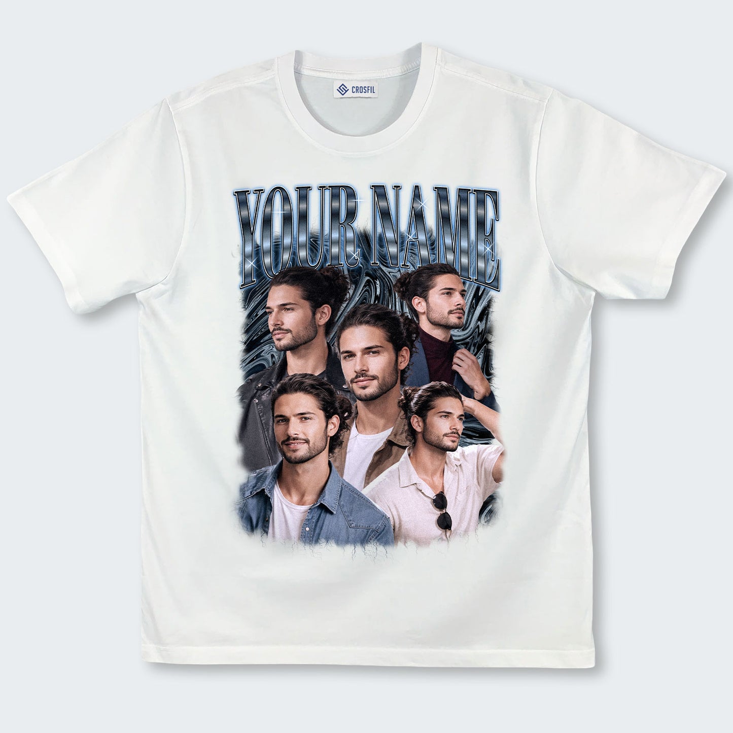 Custom Face Photo T-Shirt – Personalized Face Tee - 100226