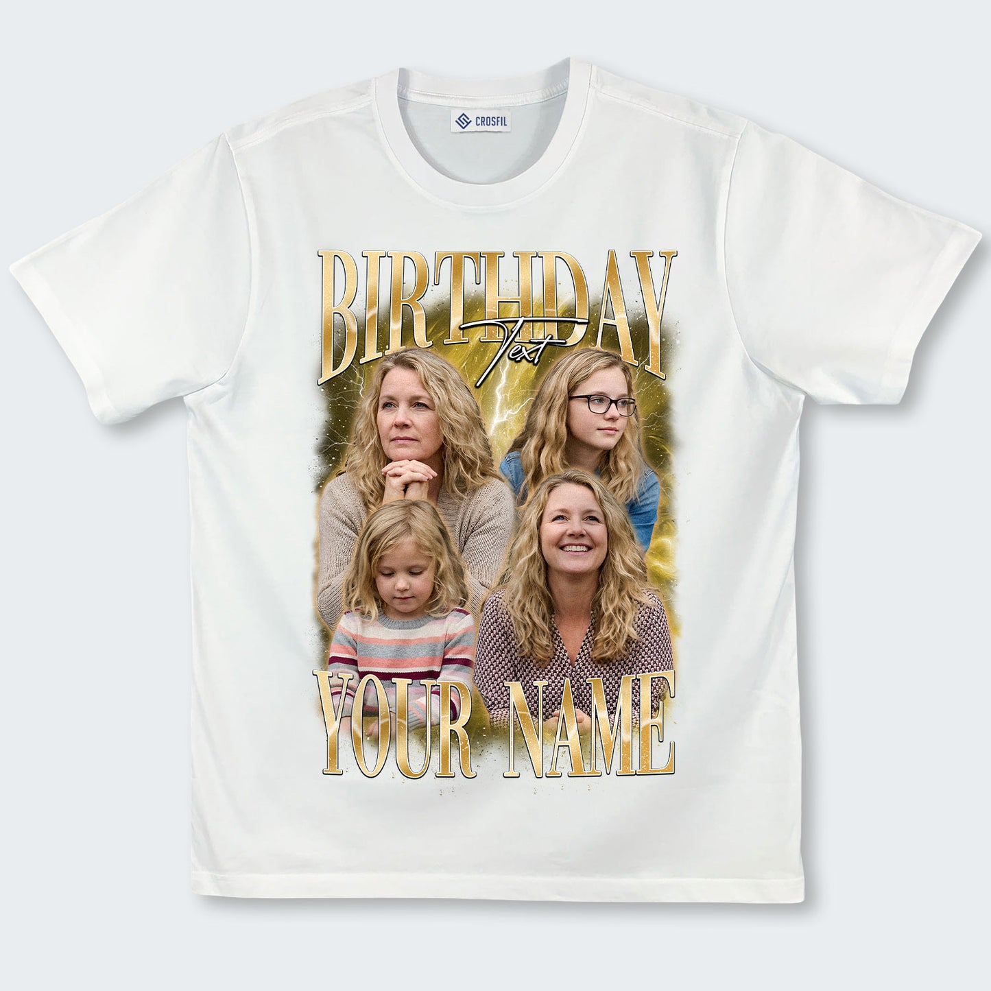 Custom Birthday Photo T-Shirt – Personalized Face Tee - 060226
