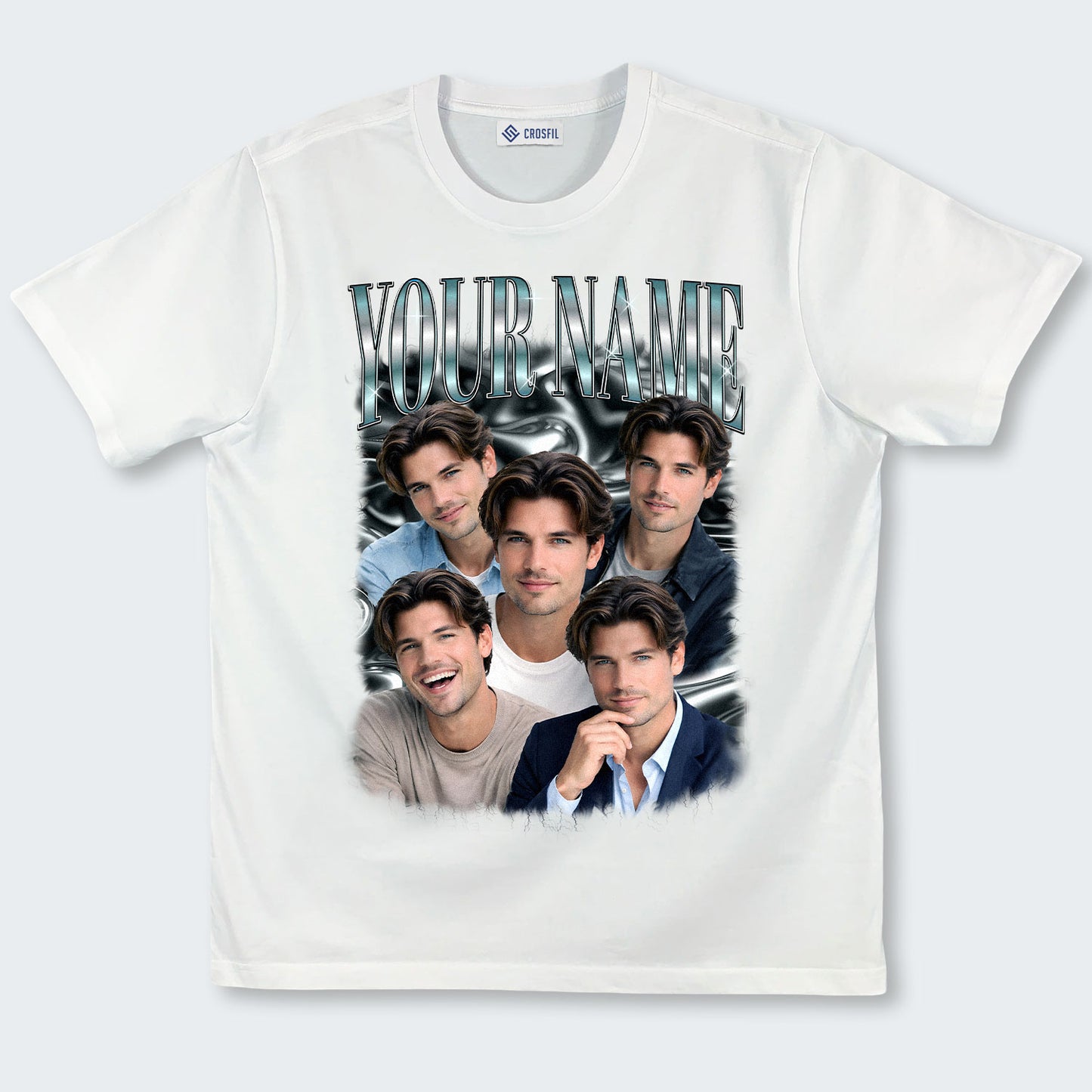 Custom Face Photo T-Shirt – Personalized Face Tee - 100226