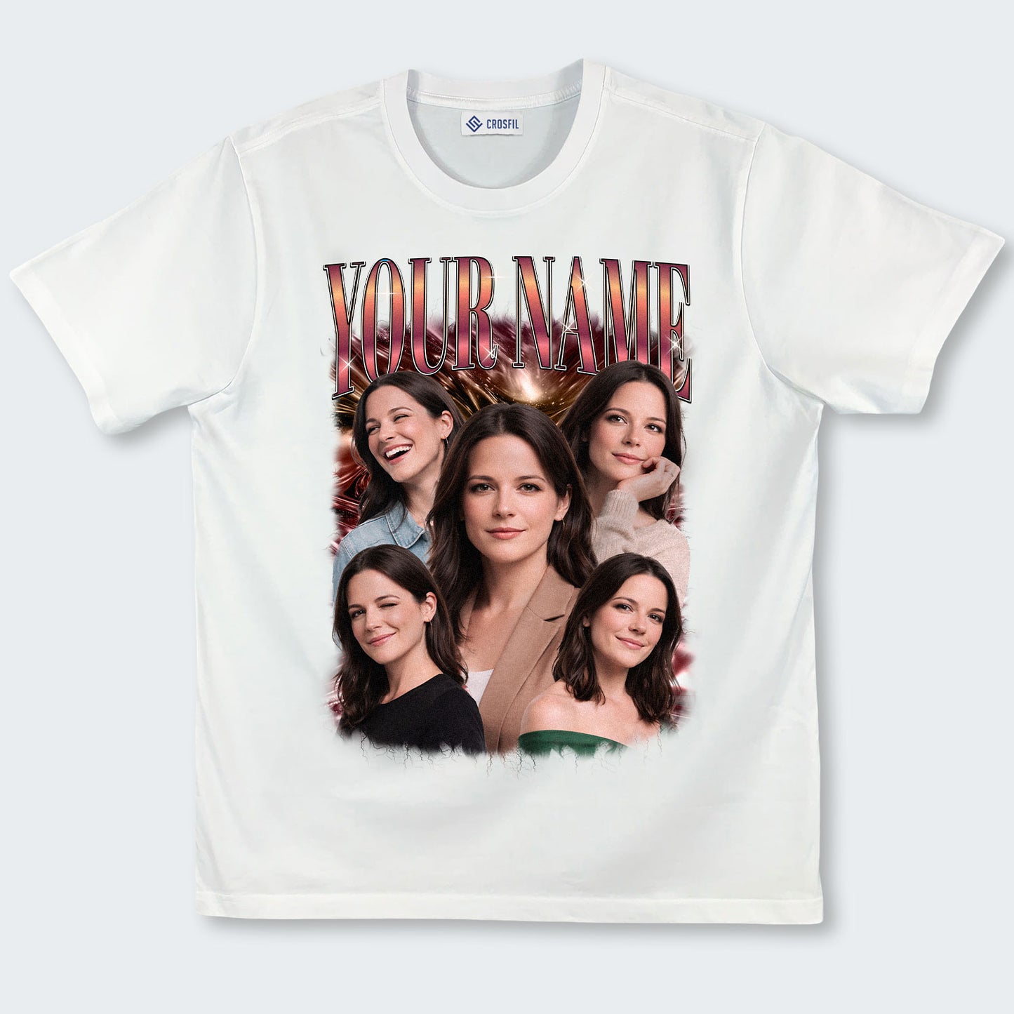 Custom Face Photo T-Shirt – Personalized Face Tee - 100226
