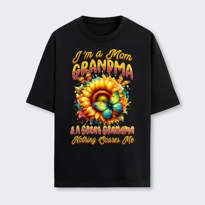 I'm A Mom Grandma A Great Grandma Nothing Scares Me T-Shirt 120126