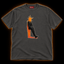 Burnout pepper T-shirt — starburst head collage art print