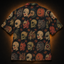 Crosfil The Costume Aisle Hawaiian Shirt — Vintage Halloween Mask Print