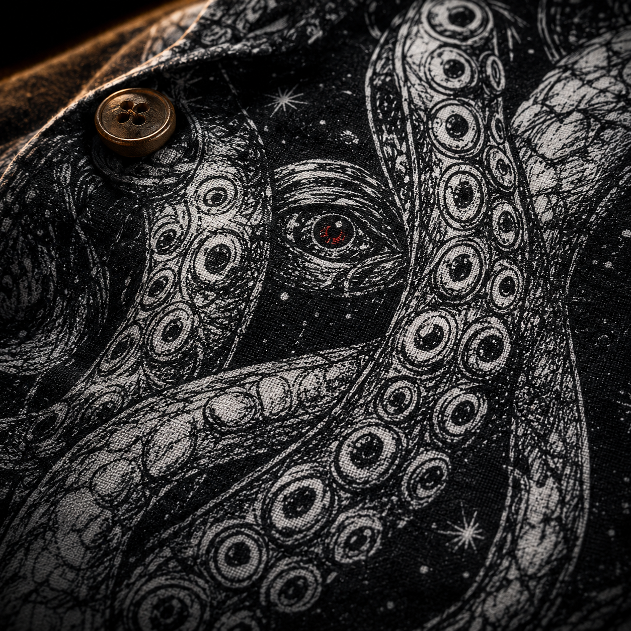 Crosfil Audience Hawaiian Shirt — Eldritch Cosmic Tentacle Print