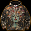 Crosfil Fruiting Body Hoodie — Psychedelic Mushroom Head Art Print