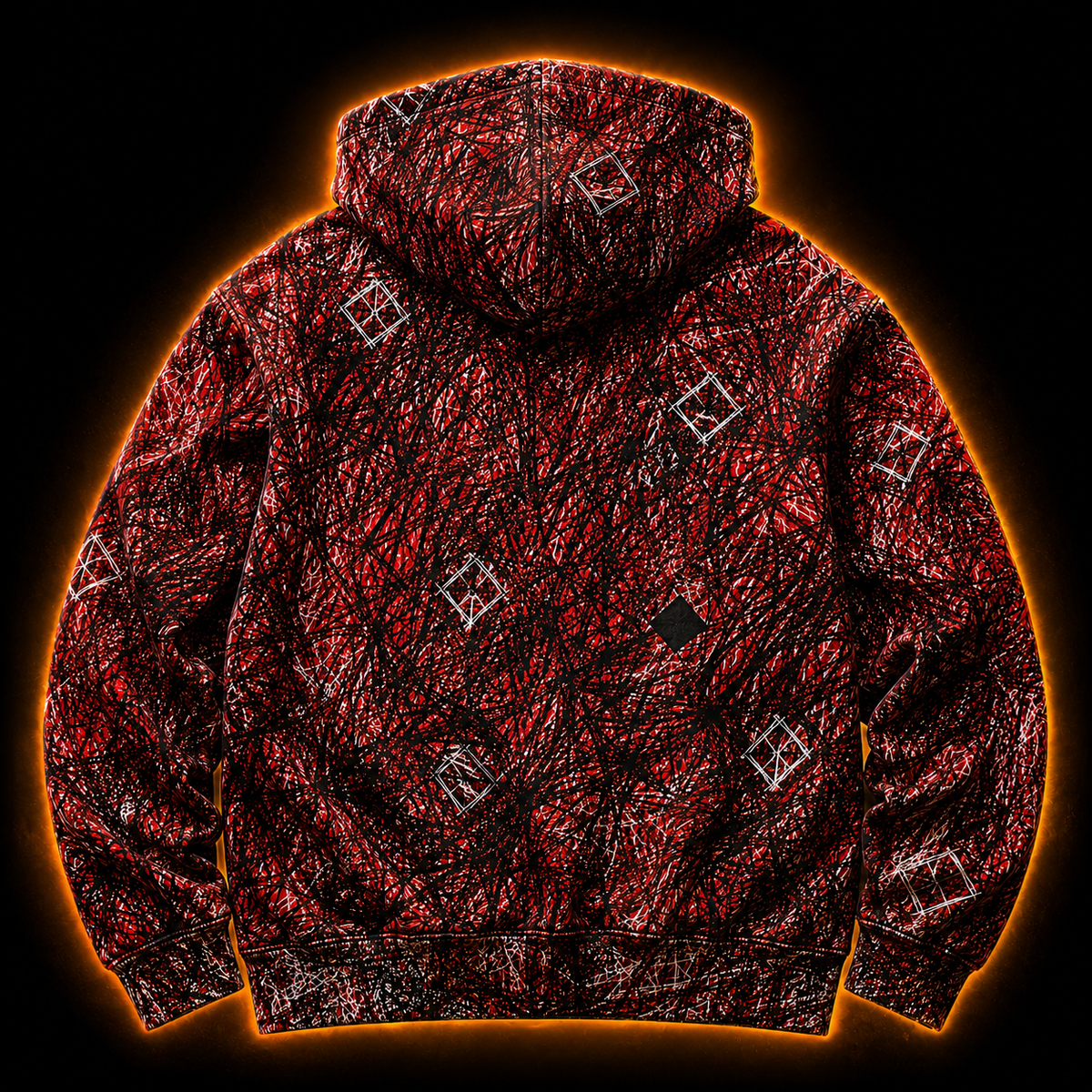 Crosfil Imaginary Friend Hoodie — Creepypasta Scribble Art Print
