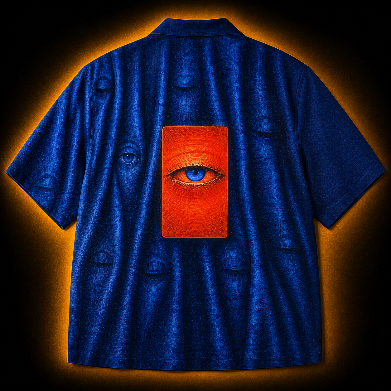 Crosfil Second Sight Hawaiian Shirt — Surreal Eye Card Art Print