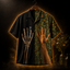 Crosfil Show of Hands Hawaiian Shirt — Life & Death Split Print