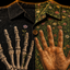 Crosfil Show of Hands Hawaiian Shirt — Life & Death Split Print
