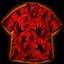 Crosfil The Lining Hawaiian Shirt — Trapped Hands Red Horror Print