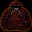 Crosfil They See You Hoodie — Red Glow Eyes Horror Text Print