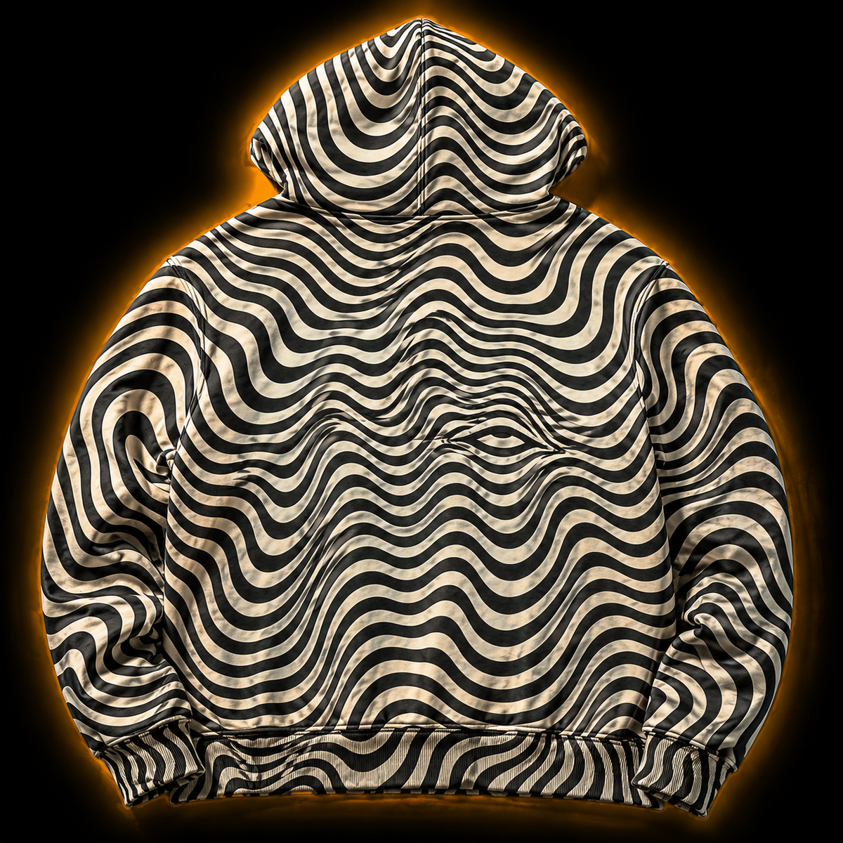 Crosfil Trance Hoodie — Hypnotic Op Art Eye All-Over Print