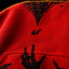 Crosfil Welcome Home Hoodie — Red Horror Hands All-Over Print