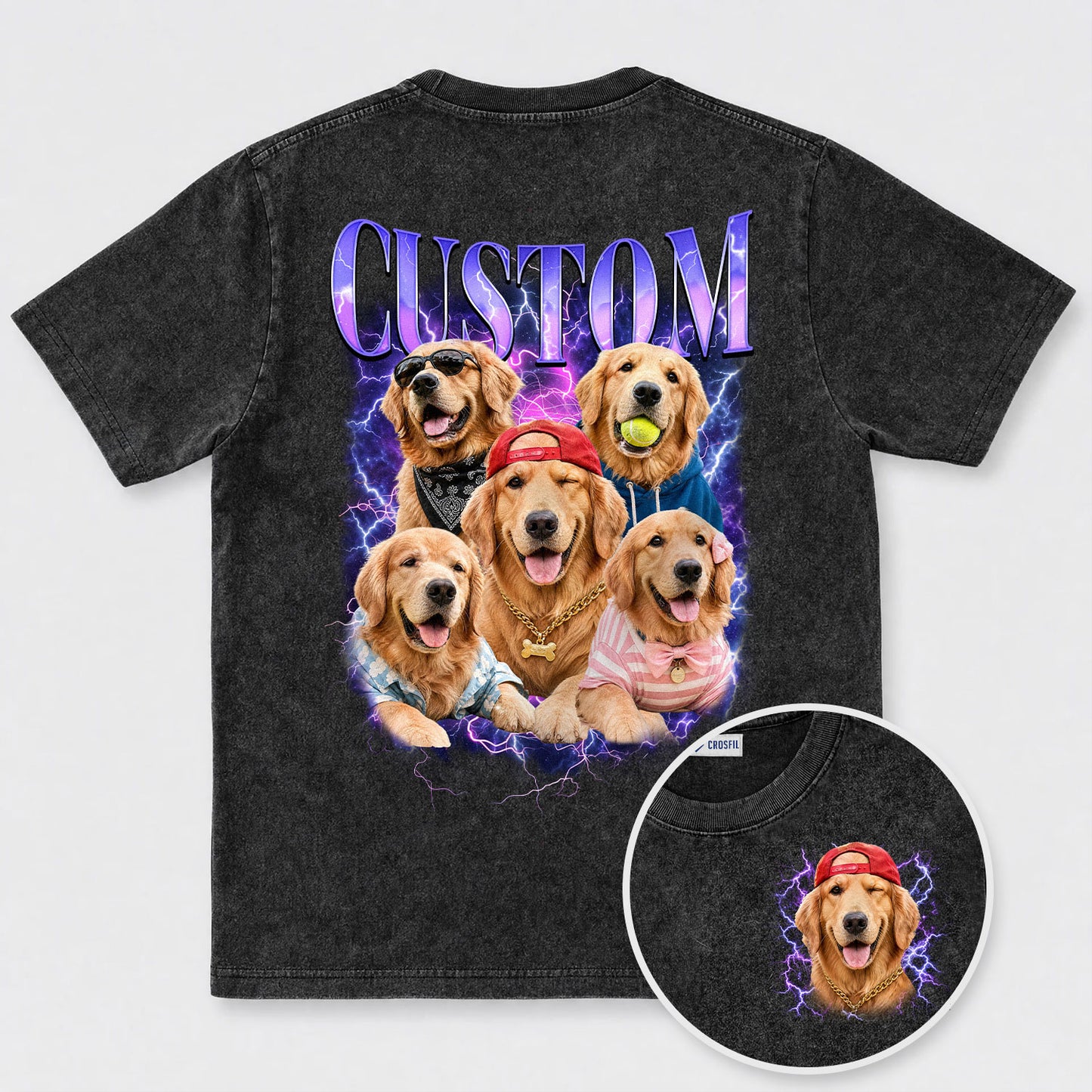 Custom Dog Wash T-Shirt – Personalized Pet Portrait Tee - 140526