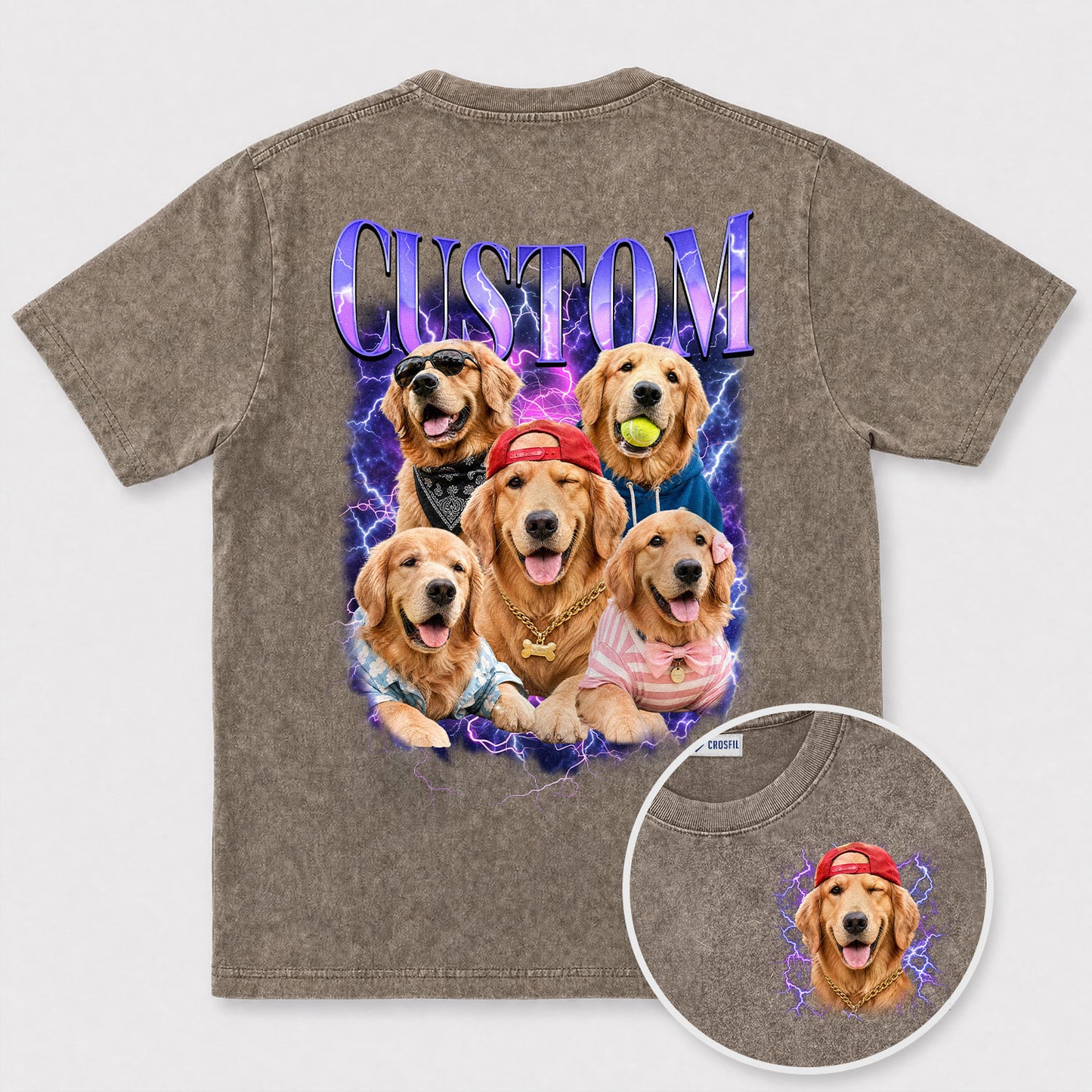 Custom Dog Wash T-Shirt – Personalized Pet Portrait Tee - 140526