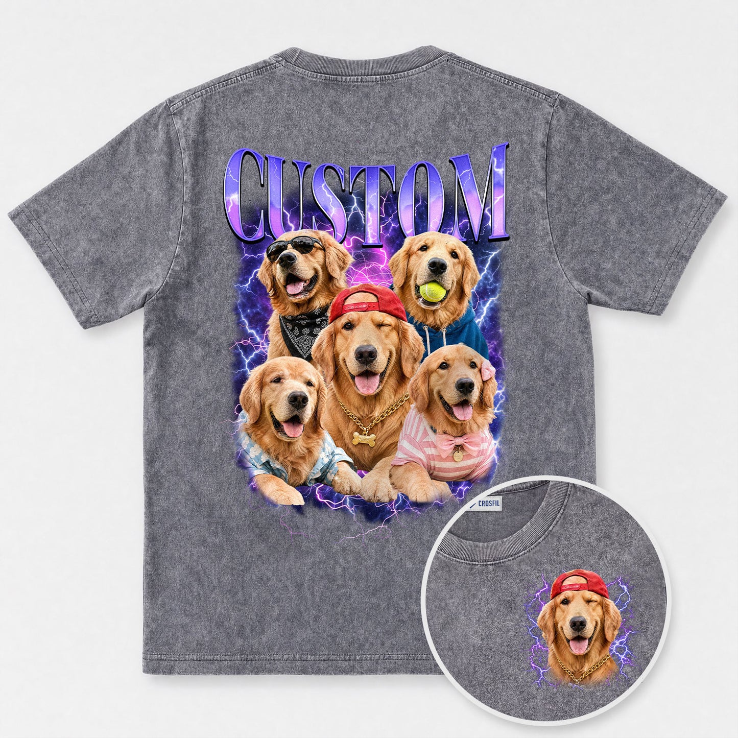 Custom Dog Wash T-Shirt – Personalized Pet Portrait Tee - 140526