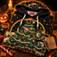 Deck The Hallows hoodie folded with Christmas and Halloween props