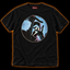 Director's Cut black T-shirt — masked killer camera frame comic print