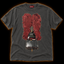 Getaway Smoke pepper T-shirt — red smoke muscle car comic print