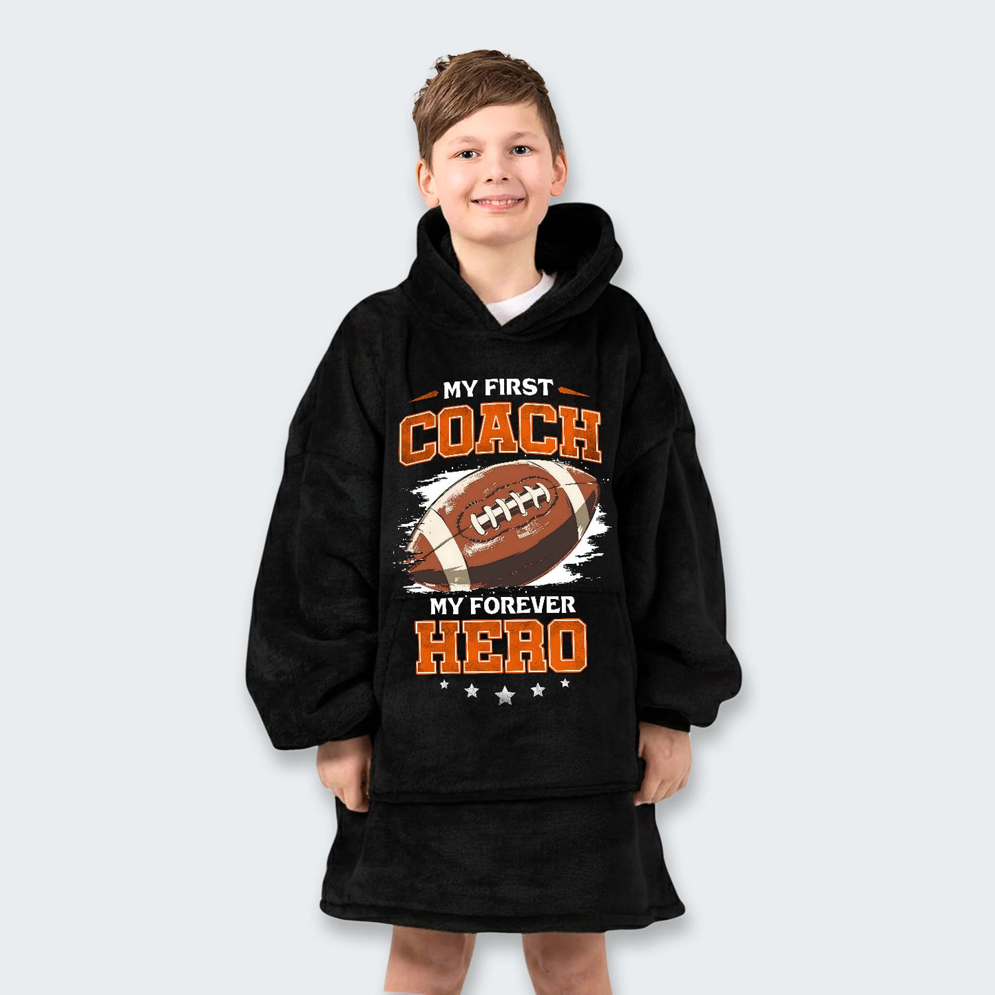 My first coach. My forever hero Hoodie Blanket 500126