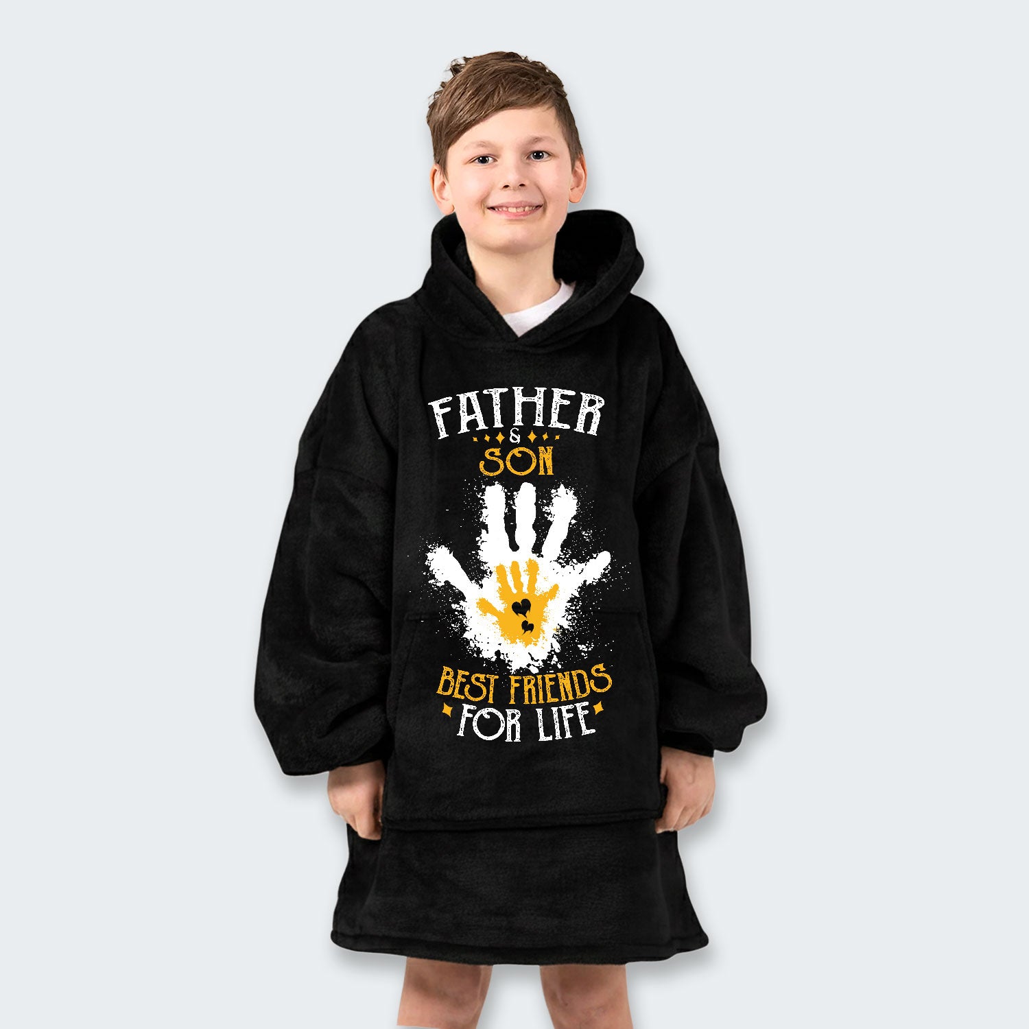 Father & Son Best Friends For Life Hoodie Blanket 200126