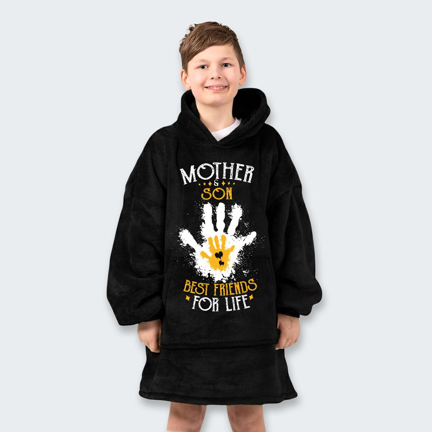 Mother & Son Best Friends For Life Hoodie Blanket 200126