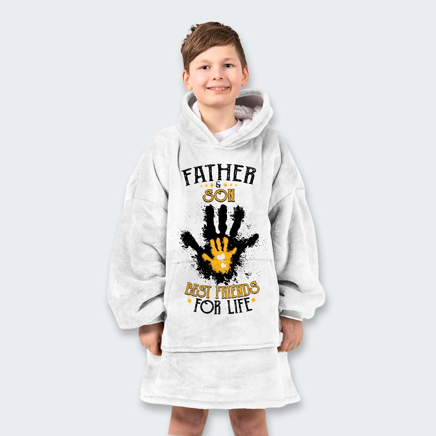 Father & Son Best Friends For Life Hoodie Blanket 200126