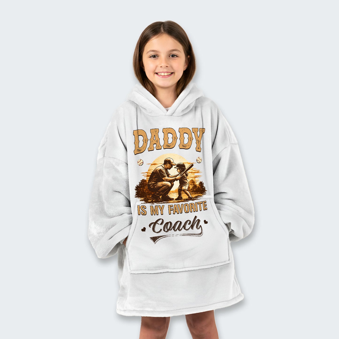 Daddy is my favorite coach. Hoodie Blanket 530126
