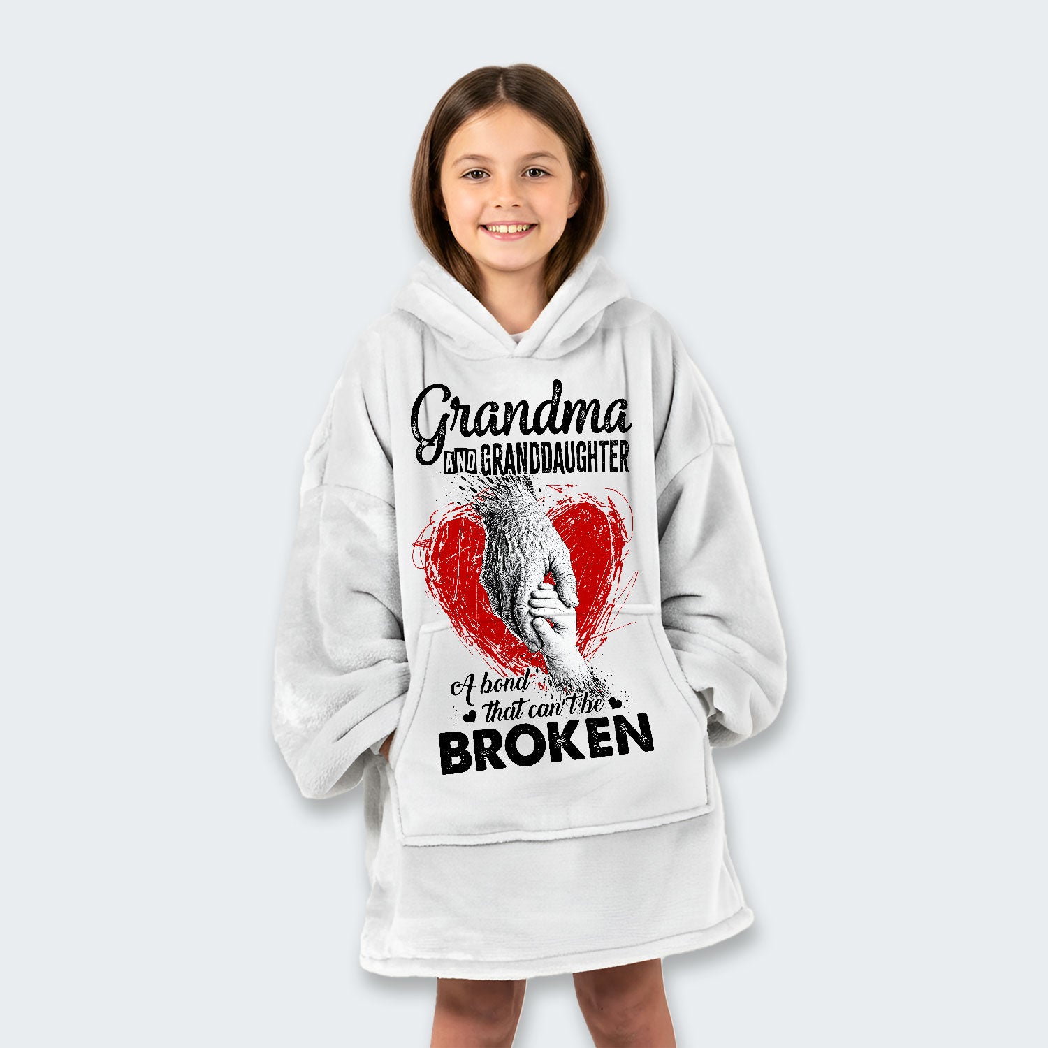 Grandma And Granddaughter A Bond That can't Be Broken Hoodie Blanket 060126