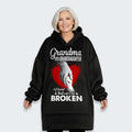 Grandma And Granddaughter A Bond That can't Be Broken Hoodie Blanket 060126