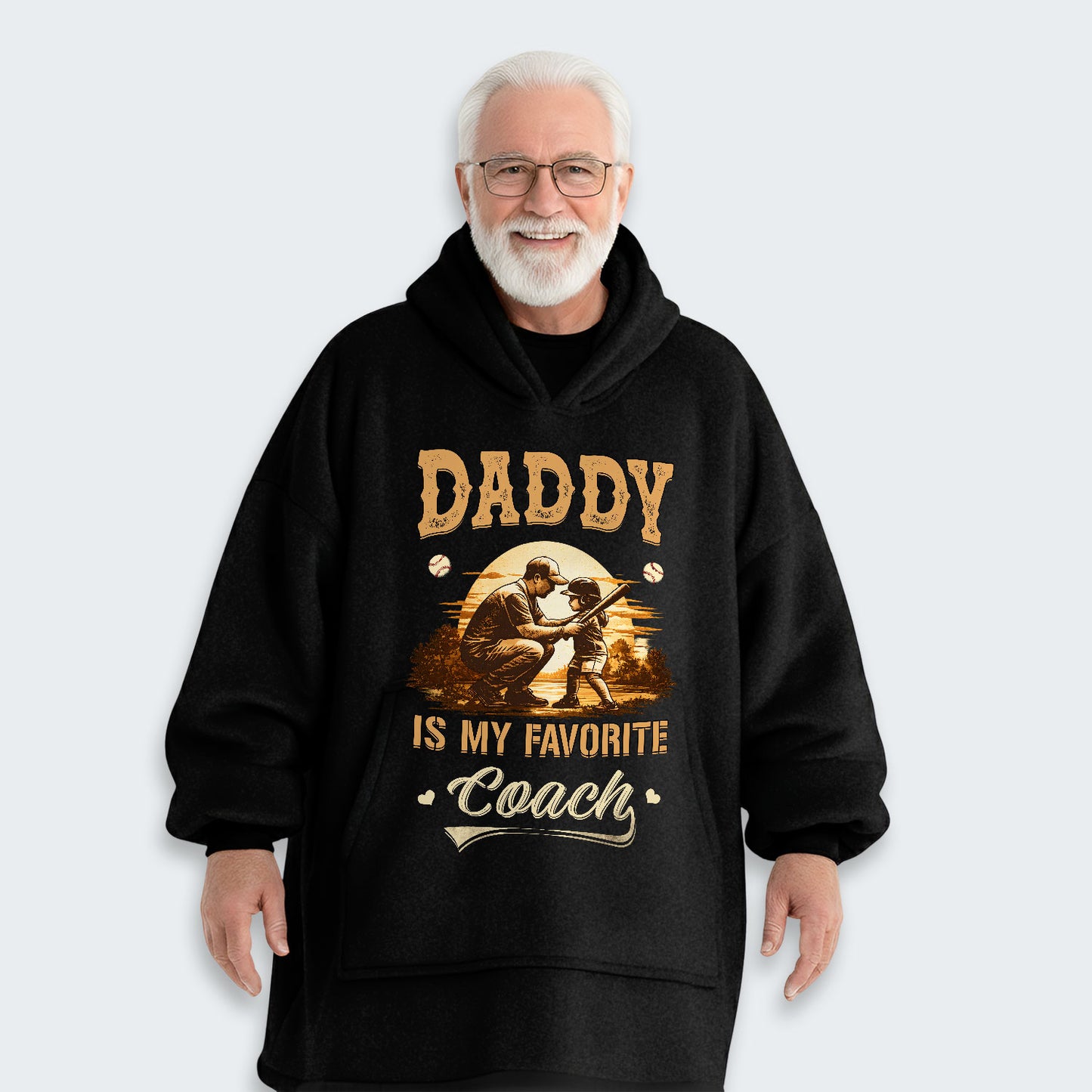 Daddy is my favorite coach. Hoodie Blanket 530126