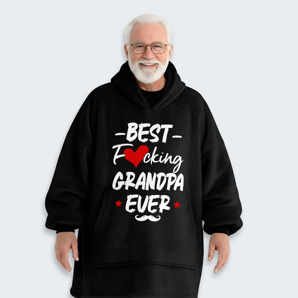 Best Grandpa Ever Hoodie Blanket 420126